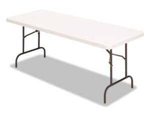 Alera Banquet Folding Table, Rectangular, Radius Edge, 60 x 30 x 29, Platinum/Charcoal -ALE65602