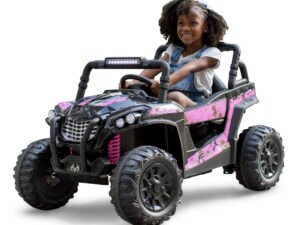 12 Volt Pink Realtree UTV With Working Headlights and Lightbar