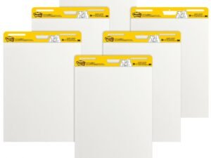Post-it Super Sticky Easel Pad (6 Count), 25 x 30 inches, 30 Sheets/Pad, White