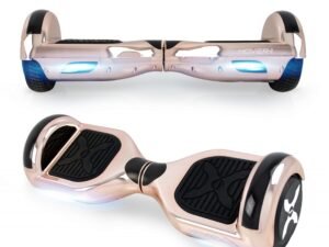 Hover-1 Rose Gold Matrix UL Certified Electric Hoverboard w/ 6.5in Wheels, LED Sensor Lights, LED Wheel Well Lights, Bluetooth Speaker; Ideal for Boys and Girls 8+ and Less Than 180 lbs