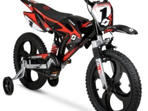 Hyper Bicycles 16in Kids Mag Wheels Motobike, Black/Red