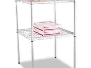 Alera Industrial Wire Shelving Extra Wire Shelves, 48w x 18d, Black, 2 Shelves/Carton -ALESW584818BL