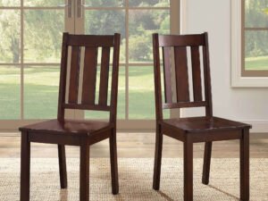 Better Homes and Gardens Bankston Dining Chair, Set of 2, Mocha