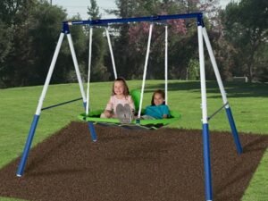 Sportspower Deluxe Saucer Swing Set with 2 Head Rests