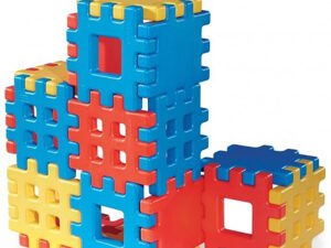 Little Tikes Big Waffle 18 Piece Toddler Kid Construction Building Block Set
