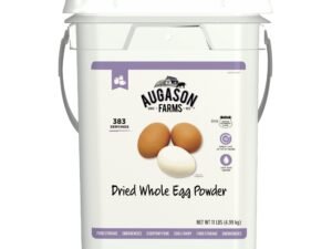 Augason Farms Dried Whole Egg Powder Emergency Food Supply 11 Pound 4-Gallon Pail 383 Servings