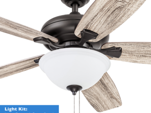 Honeywell Valleyview 52" Bronze 5 Blade Bowl Ceiling Fan