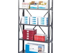 Safco SAF6269 Commercial Steel Shelving, Dark Gray