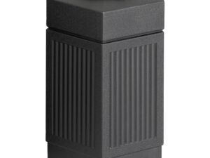 Safco, SAF9485BL, Indoor/Outdoor Pentagon Shape Receptacle, 1, Black