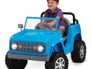 Classic Ford Bronco, 6-Volt Ride-On Toy by Kid Trax, ages 3 to 5, blue