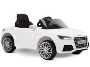 12V Audi Electric Battery-Powered Ride-On Car for Kids, White