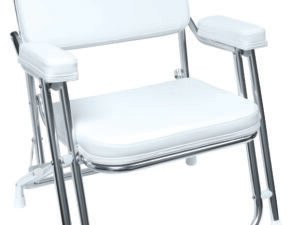 Wise 3316 Series Boaters Value Folding Deck Chair, White