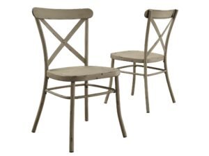 Better Homes and Gardens Collin Distressed White Dining Chair, Set of 2, Multiple Finishes