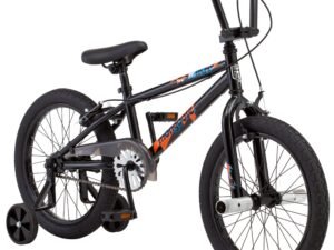 Mongoose Switch Freestyle BMX Bike, 18-inch wheels, single speed, Black