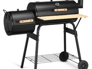 Costway Outdoor BBQ Grill Charcoal Barbecue Pit Patio Backyard Meat Cooker Smoker