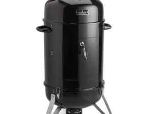 Humos Outdoor Vertical Charcoal Smoker 3 in 1: Oven + Smoker + Grill (18 inch)