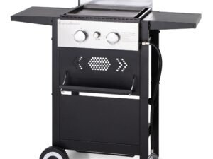 Sophia & William 2-Burner Gas Grill and Griddle Combo with Wheels