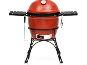 Classic Joe I 18 in. Charcoal Grill in Red with Cart, Side Shelves, Grill Gripper, and Ash Tool