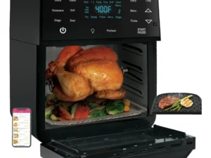 NuWave Brio 15.5-Quart Large Capacity Air Fryer Smart Oven, Powerful 1800W Multilayer Rotisserie and Convection Oven