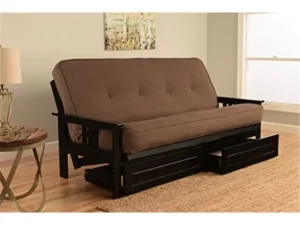 Kodiak Furniture Monterey Futon with Storage, Black