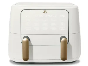 Beautiful 9QT TriZone Air Fryer, White Icing by Drew Barrymore