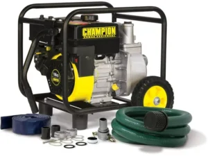 Champion Power Equipment 66520 2-Inch Gas-Powered Semi-Trash Water Transfer Pump with Hose and Wheel Kit