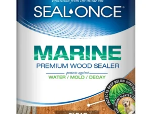 Seal-Once Marine Flat Clear Water-Based Premium Wood Sealer 1 gal
