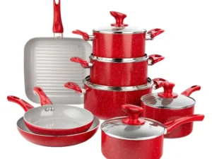 Granitestone Diamond Farmhouse 13 Piece Pots and Pans Set, Nonstick Cookware Set