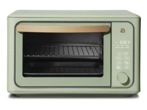 Beautiful 6 Slice Touchscreen Air Fryer Toaster Oven, Sage Green by Drew Barrymore