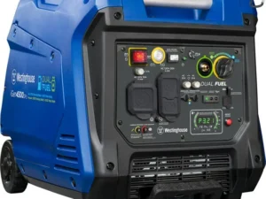 Westinghouse 4500 Peak Watt Dual Fuel Portable Inverter Generator, RV Ready with CO Sensor