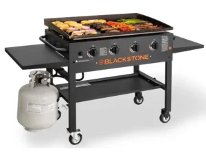 Blackstone 4-Burner 36" Griddle Cooking Station with Side Shelves