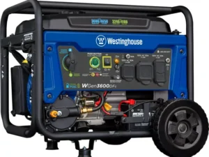 Westinghouse 4650 Peak Watt Dual Fuel Portable Generator, Remote Electric Start, RV Ready Outlet, CO Sensor