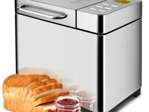 KBS 17-In-1 2LB Bread Maker Machine Fully Automatic LCD Display，Stainless Steel Model# 013