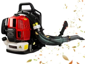 Syngar Leaf Blower with Backpack, Cordless Leaf Blowers for Lawn Care, 52CC 2 Stroke 174MPH 530CFM Gas Powered Blower with Extention Tube for Home Blowing Leaf, Snow Blowing, Dust, Red