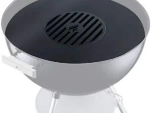 ARTEFLAME 22" Replacement BBQ Grill Griddle Grate Cooking Accessory Compatible With Weber Kettle, Carbon Steel, Teppanyaki Style Griddle Grill Attachment For Round Grills, w/ Center Cooking Grate