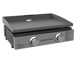 Blackstone 22" Tabletop Grill without Hood- Propane Fuelled - 22 inch Portable Gas Griddle with 2 Burners - Rear Grease Trap for Kitchen, Outdoor, Camping, Tailgating or Picnicking (1666)