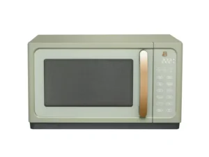 Beautiful 1.1 Cu ft 1000 Watt, Sensor Microwave Oven, Sage Green by Drew Barrymore, New
