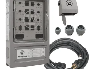 Westinghouse 30A Transfer Switch Kit with 8 Circuits, 7500 Rated Watts
