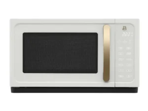 Beautiful 1.1 Cu ft 1000 Watt, Sensor Microwave Oven, White Icing by Drew Barrymore, New