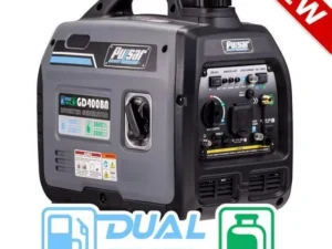 Pulsar Products GD400BN, 4000W Portable super-quiet Dual Fuel & Parallel Capability, CARB Compliant Inverter Generator, ultra-lightweight and RV Ready, 4000-Watt Gray