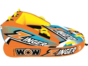 WOW World of Watersports Zinger 1 or 2 Person Inflatable Towable Tube for Boating, 19-1150