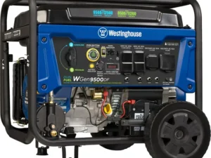 Westinghouse 12,500 Peak Watt Dual Fuel Portable Generator, Electric Start, Transfer Switch Ready