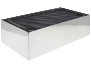 HUBERT® Griddle Stand Stainless Steel with Hammered Finish - 20 1/2"L x 11"W x 7"H