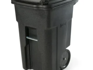 Toter 48 Gal. Trash Can Blackstone with Quiet Wheels and Lid