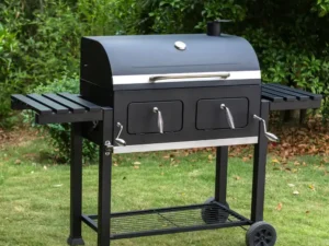 Summit Living 34'' Charcoal Grill Extra Large Portable BBQ Grill, Black
