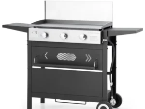 MF Studio Outdoor Griddle Propane Gas Grill 33,000 BTU Flat Top Grill with 3 Burners