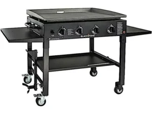 36 in. Griddle Cooking Station in Classic Black